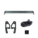Cali Raised 2024+ Toyota Tacoma Premium Roof Rack Front Light Bar Kit - 42 In White Dual Row Oem Sw-1