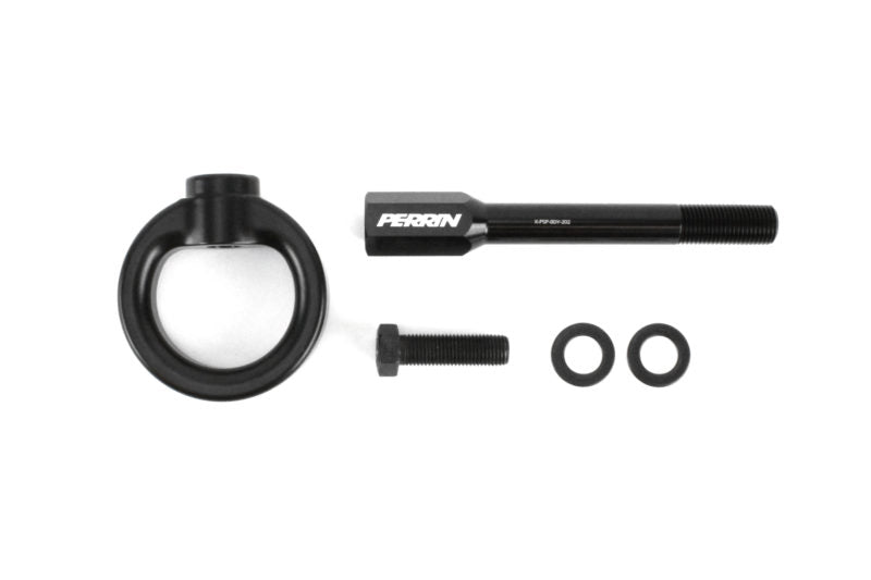 Perrin 08-14 Subaru WRX/STI Tow Hook Kit (Front) - Flat Black