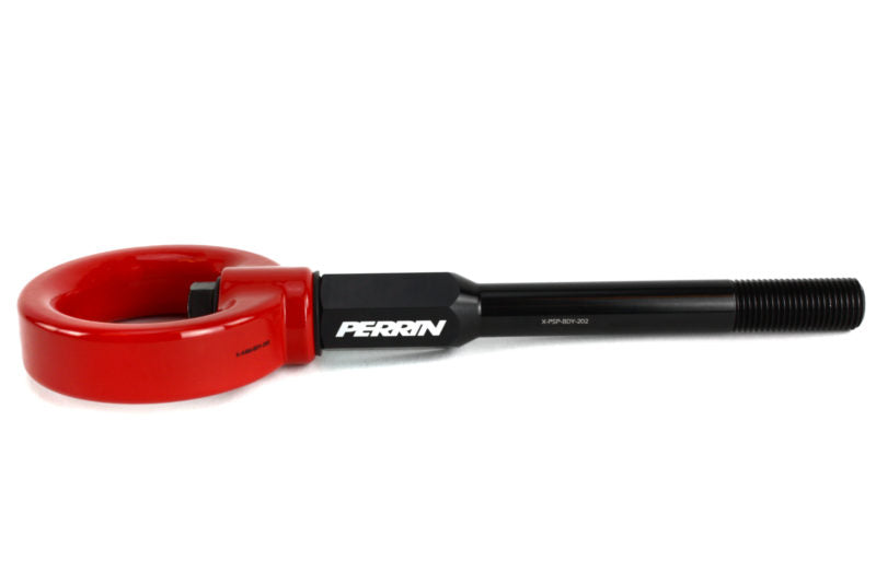 Perrin 08-14 Subaru WRX/STI Tow Hook Kit (Front) - Red - 0