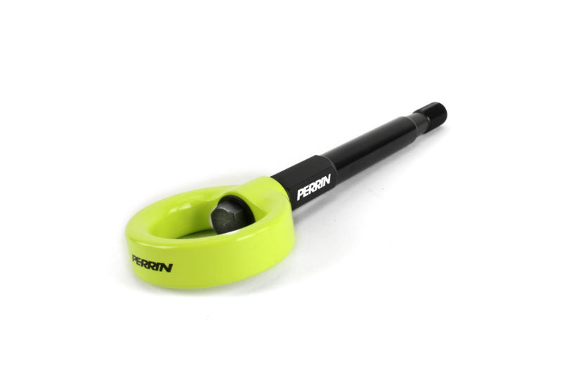 Perrin 14-19 Subaru Forester/Ascent Tow Hook Kit (Rear) - Neon Yellow