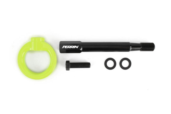 Perrin 14-19 Subaru Forester/Ascent Tow Hook Kit (Rear) - Neon Yellow