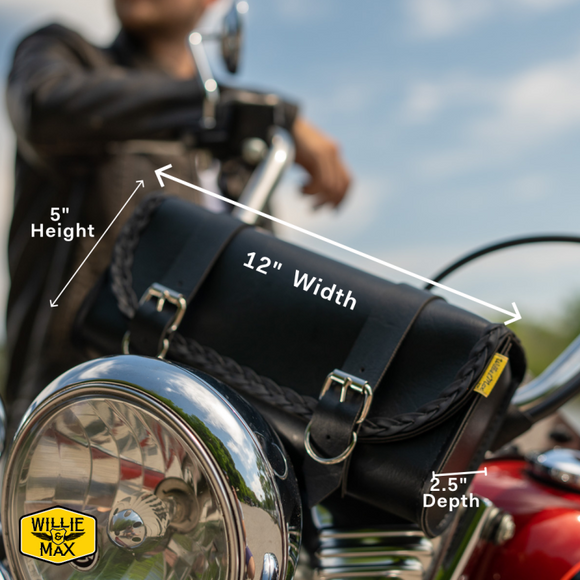 Willie & Max Universal Braided Tool Bag (12 in L x 5 in W x 3.5 in H) - Black