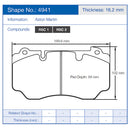 Pagid U-4941 Racing Pad - RSC1 Compound-2