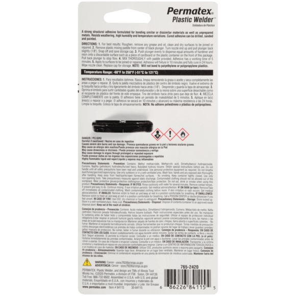 Permatex Plastic Welder Biege Adhesive, 25 ml