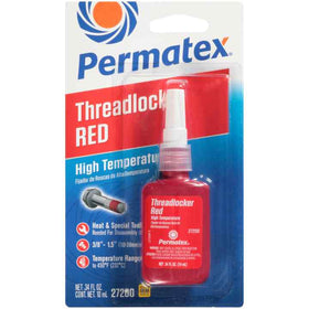 Permatex Red High Temperature 272 Threadlocker, 10 ml