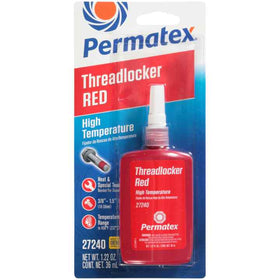 Permatex Red High Temperature 272 Threadlocker, 36 ml