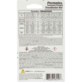 Permatex Red High Strength 262 Threadlocker, 10 ml - 0