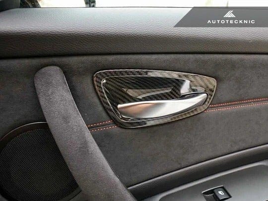 Autotecknic Dry Carbon Interior Door Handle Trims - BMW E82 1M