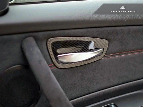 Autotecknic Dry Carbon Interior Door Handle Trims - BMW E82 1M
