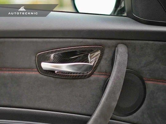 Autotecknic Dry Carbon Interior Door Handle Trims - BMW E82 1M