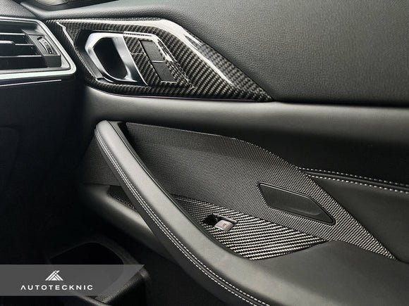 Autotecknic G8X M3 / M4 Dry Carbon Interior Door Handle Trim Set