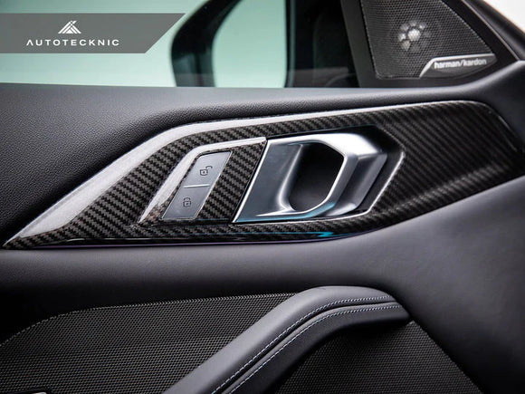 Autotecknic G8X M3 / M4 Dry Carbon Interior Door Handle Trim Set