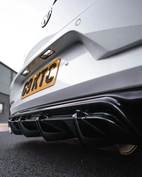 Zaero Design VW Golf GTI Mk7.5 EVO-1 Gloss Black Rear Diffuser | ZA-GOLF-75-GTI-DF