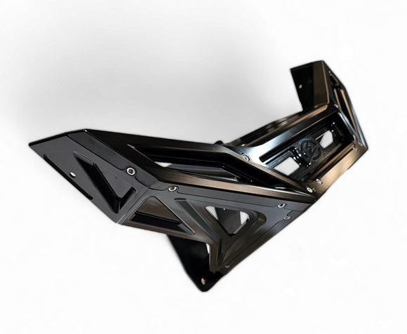 Elektric Offroad 2022-2025 Polaris Rzr Pro R/ Pro S/Turbo R Billet Front Winch Bumper Anodized Black