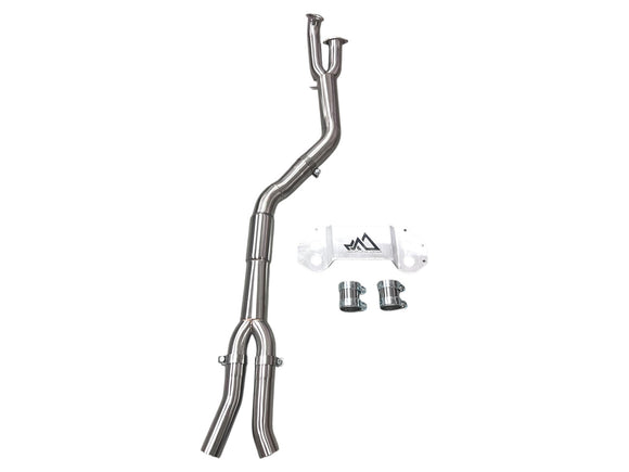 MAD BMW G8x M3 M4 S58 Resonated Single Midpipe (Brace Included)