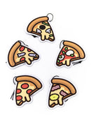 A pizzabrand pizza multipack sampler pack air fresheners. Photo is a close up of the car air freshener with string.
