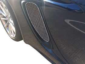 Zunsport Porsche 718 Boxster S And Cayman S - Side Vents Grille Set - Silver finish
