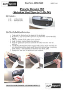 Porsche Boxster 987.1 - Outer Grille Set-2