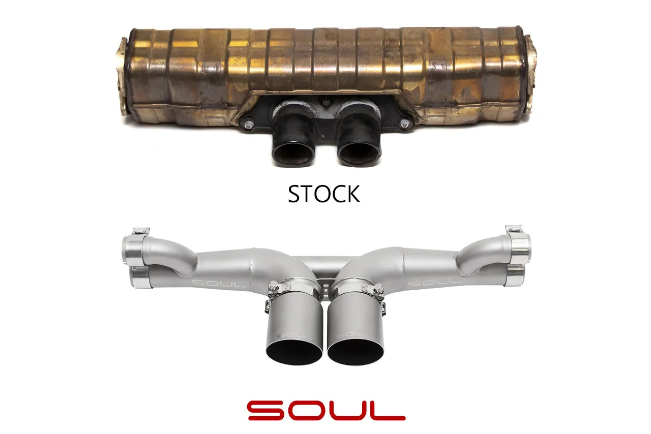 Porsche 991 GT3 / GT3 RS / 911R SOUL Center Muffler Bypass Exhaust - 0