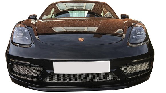 Zunsport Porsche 718 Boxster / Cayman Full Grille Set - Silver Finish