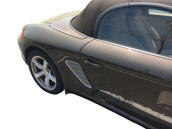Zunsport Porsche Cayman 987.1 And 987.2 - Side Vent Grille Set - Silver finish