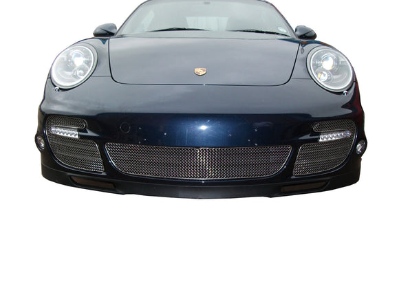 Zunsport Porsche Carrera 997 Turbo Full Front Grille Set (Manual /Tip) - Silver finish