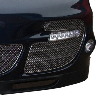 Zunsport Porsche Carrera 997 Turbo Full Front Grille Set (Manual /Tip) - Silver finish