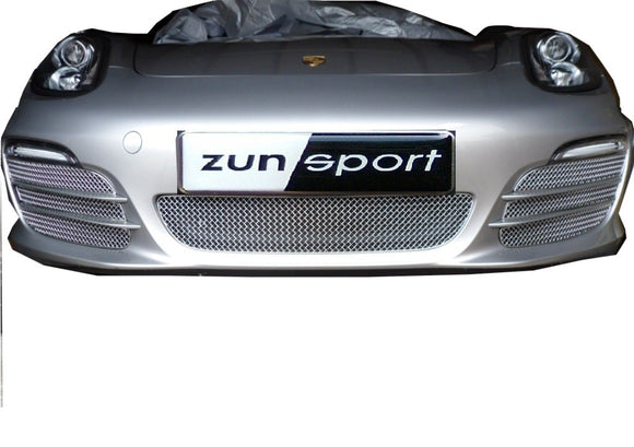 Zunsport Porsche Cayman/Boxster 981 (All)  Complete Grille Set - Silver finish