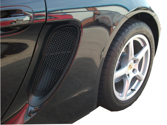 Zunsport Porsche Cayman 981 (Manual/PDK with Sensors) Full Grille Set - Black finish