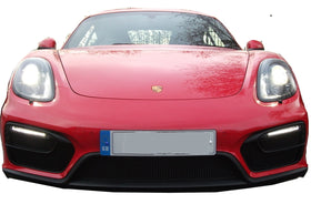 Zunsport Porsche Cayman/Boxster 981 GTS Front Grille Set - Black finish