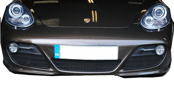Zunsport Porsche Cayman 987.2 Full Front Grille Set (Manual/PDK)  - Black finish