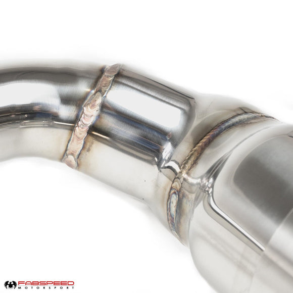 Fabspeed Porsche 718 Boxster / Cayman RACE Competition Cat Bypass with Downpipe (2017+)