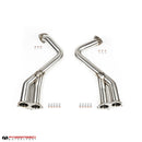 Fabspeed Porsche 718 GT4 / GTS / Spyder Over Axle Link Pipes (2020+)-1