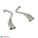 Fabspeed Porsche 718 GT4 / GTS / Spyder Over Axle Link Pipes (2020+)-3