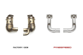 Fabspeed Porsche 991.2 Carrera link comp. Pipes (for Base) (2017-2019) - 0