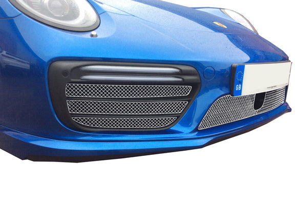 Zunsport Porsche Carrera 991.2 Turbo And Turbo S Full Grille Set - Silver Finish