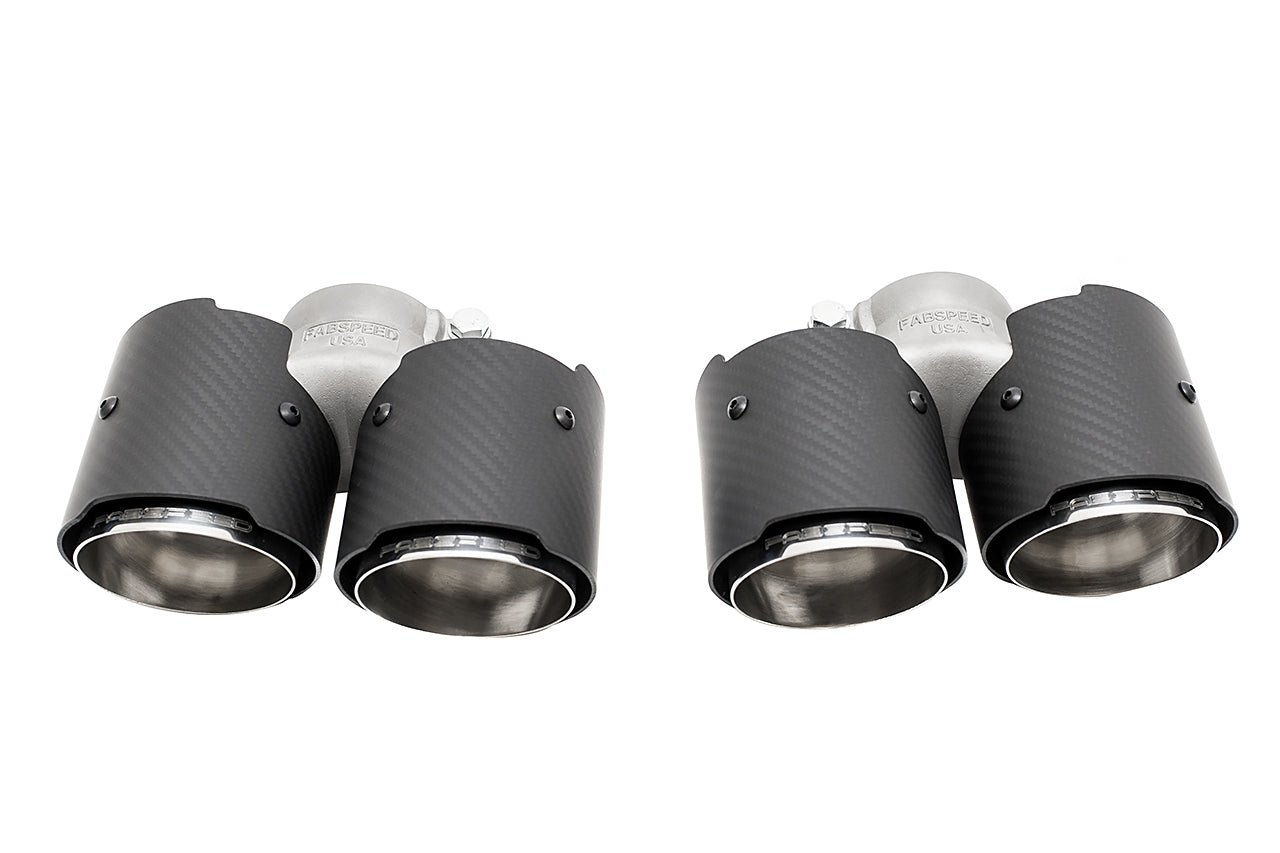 Fabspeed Porsche 997 Carrera Deluxe Quad-Style Tips (2005-2008)