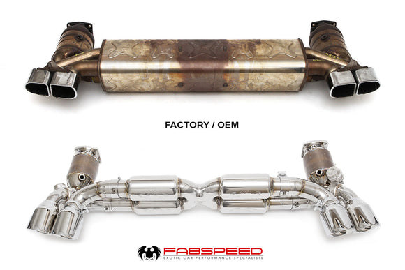 Fabspeed Porsche 991 Turbo / Turbo S Valvetronic Supersport X-Pipe Exhaust System (2013-2016)