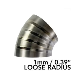 Ticon Industries 4in Dia 1.37D Loose Radius 90Deg Bend 1mm/.039in Pre Welded Titanium Pie Cut - 10pk