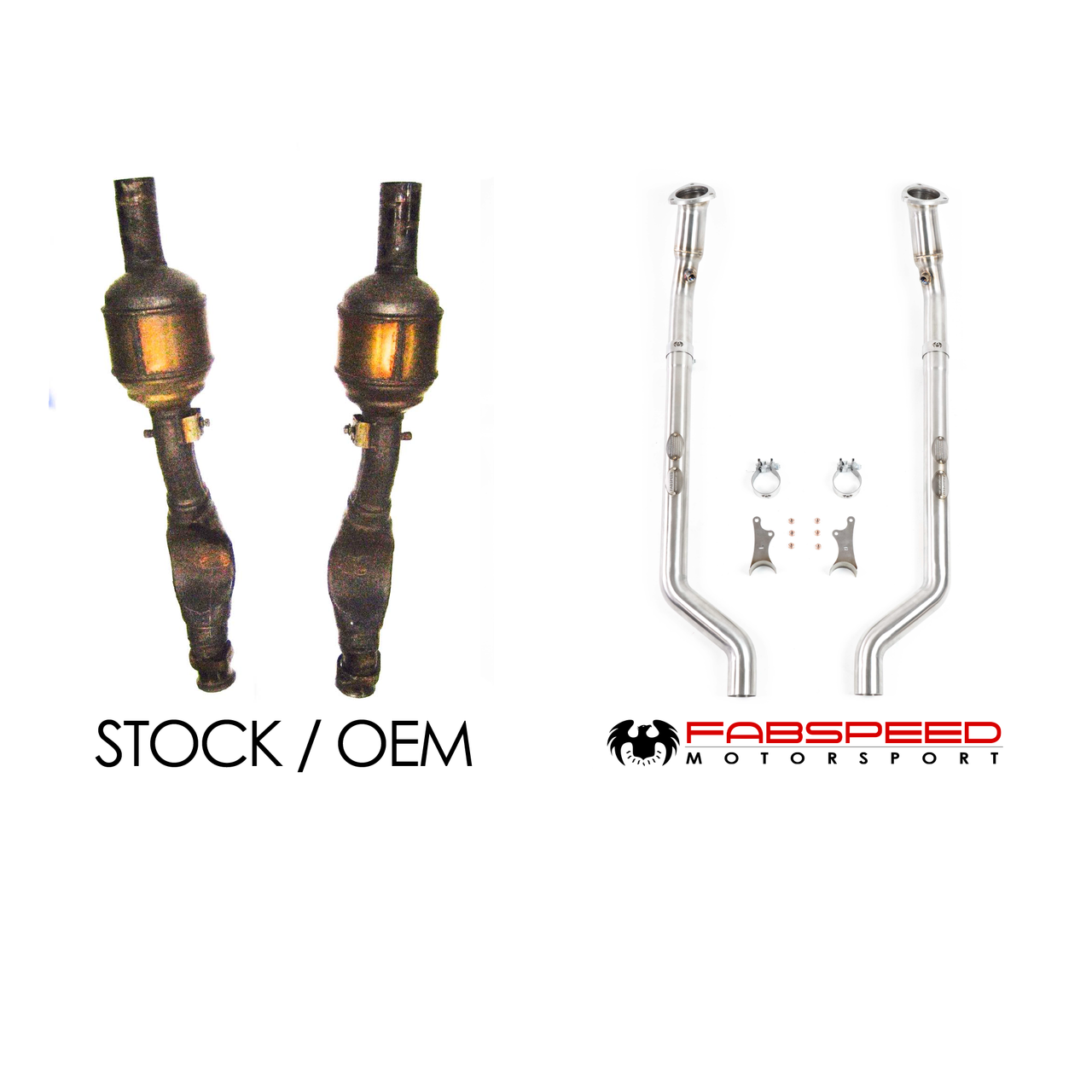 Fabspeed Maserati GranTurismo Cat Bypass Pipes (2008-2019) - 0