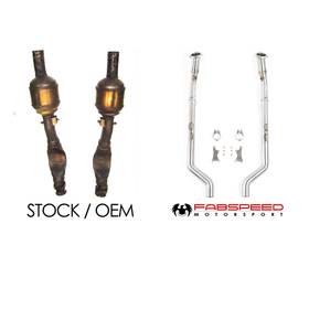 Fabspeed Maserati GranTurismo Cat Bypass Pipes (2008-2019) - 0