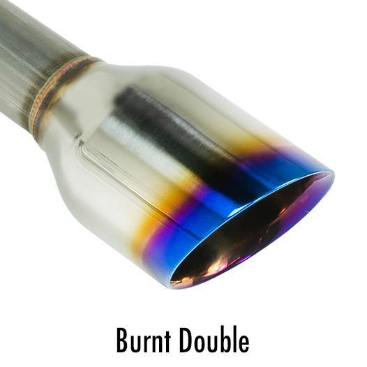 REMARK Axleback Exhaust. Infiniti Q50. Burnt Stainless Double Wall Tip - 0