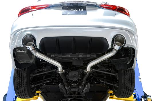 REMARK Axleback Exhaust. Infiniti Q50. Stainless Double Wall Tip