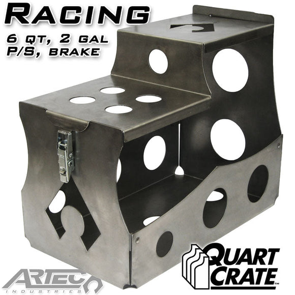 Artec Industries Racing Quart Crate - 6 Qts Brake P/S 2 Gallons
