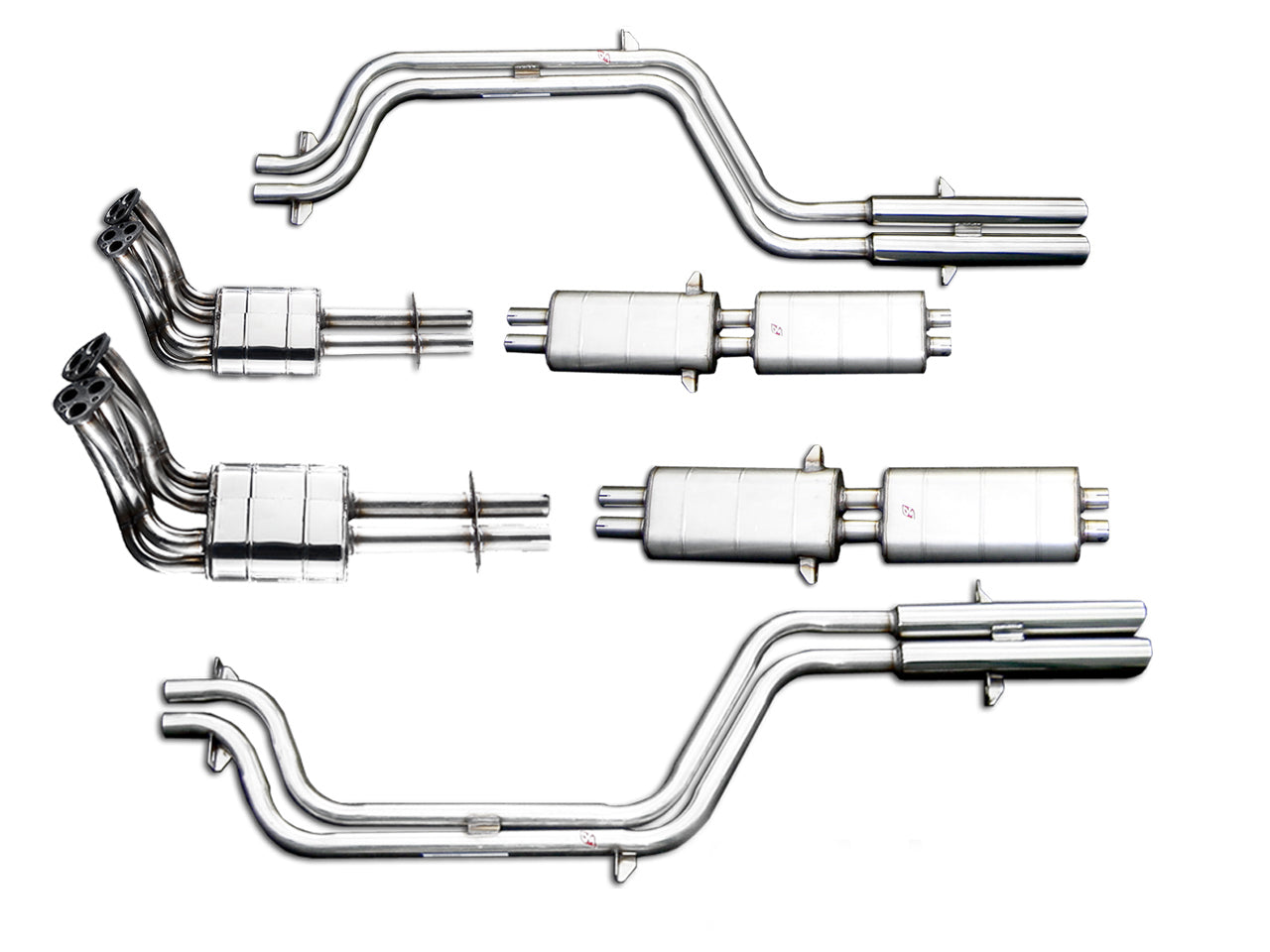 Ferrari 275 GTB GT4 Stainless Steel Exhaust (1966-68)