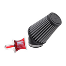 K&N Universal Rubber Filter Round Tapered 3in Base OD x 2in Top OD x 4in H - 73-78 Honda ATC90-1