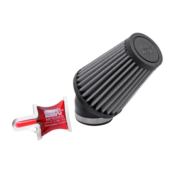 K&N Universal Rubber Filter Round Tapered 3in Base OD x 2in Top OD x 4in H - 73-78 Honda ATC90