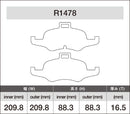 iSWEEP Brake Pads | Front • TTS 8S-2