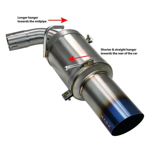 REMARK Catback Exhaust. Toyota GR86 / Subaru BRZ. R1 Spec Single-Exit Titanium