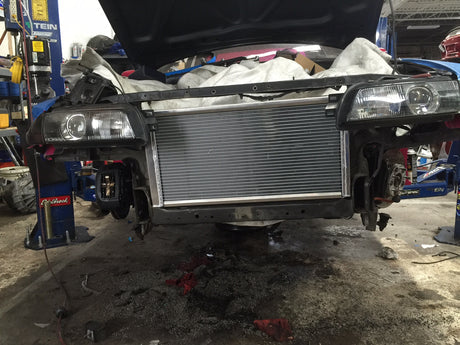 Chase Bays 89-02 Nissan 240SX S13/S14/S15 -16AN Tucked Aluminum Radiator (Rad Only) - 0